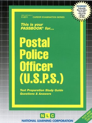 cover image of Postal Police Officer (USPS)